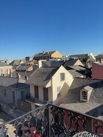 From our balcony, we could see the Mississippi River