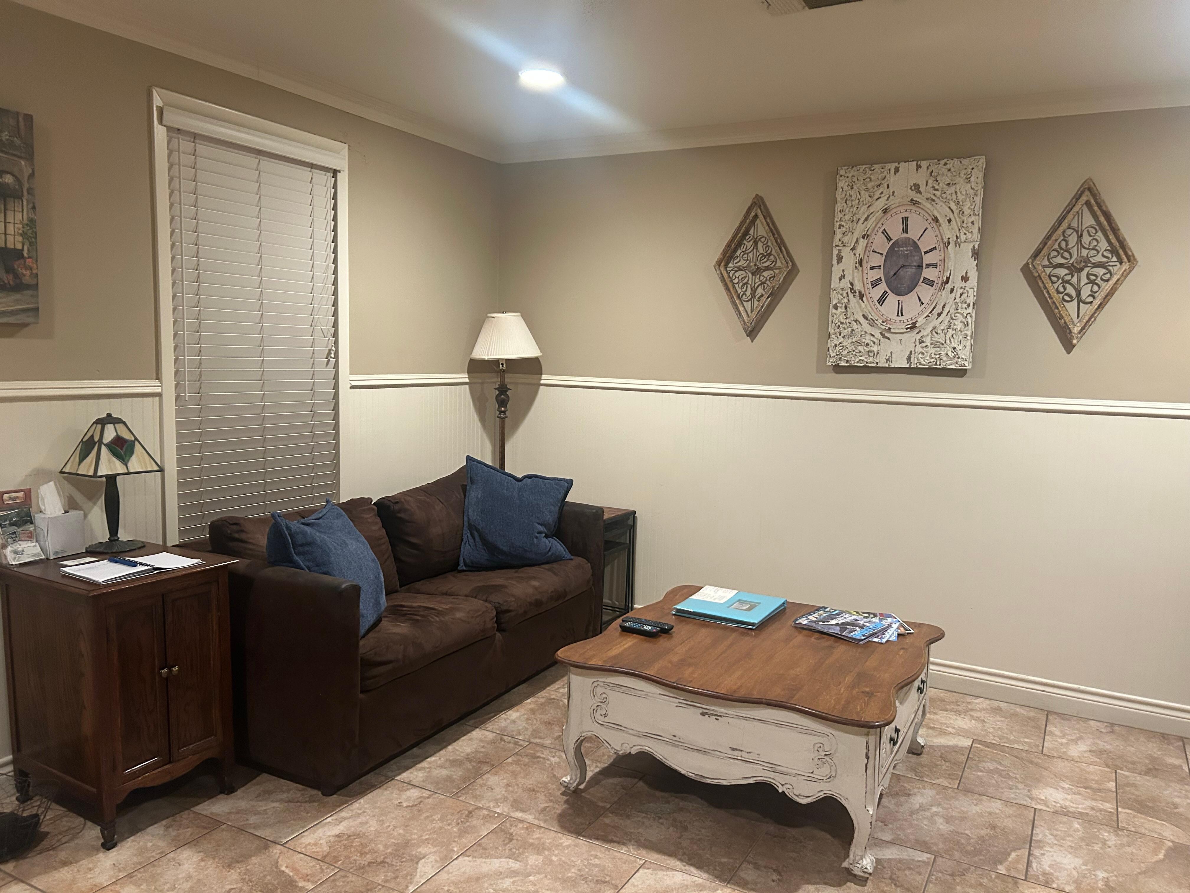 The living room was very nice