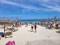 The local beach at Sa Coma.