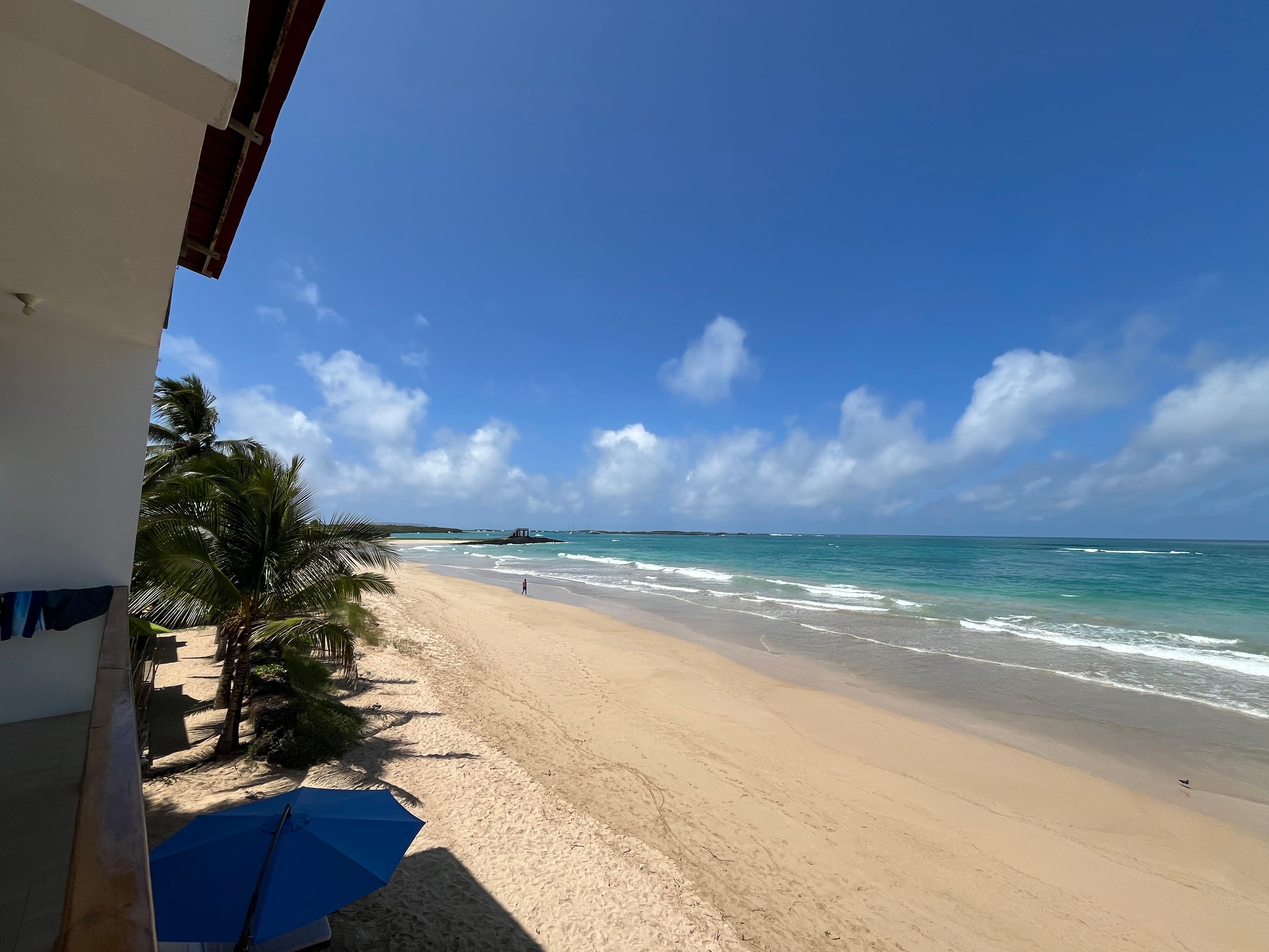 The beach from balcony