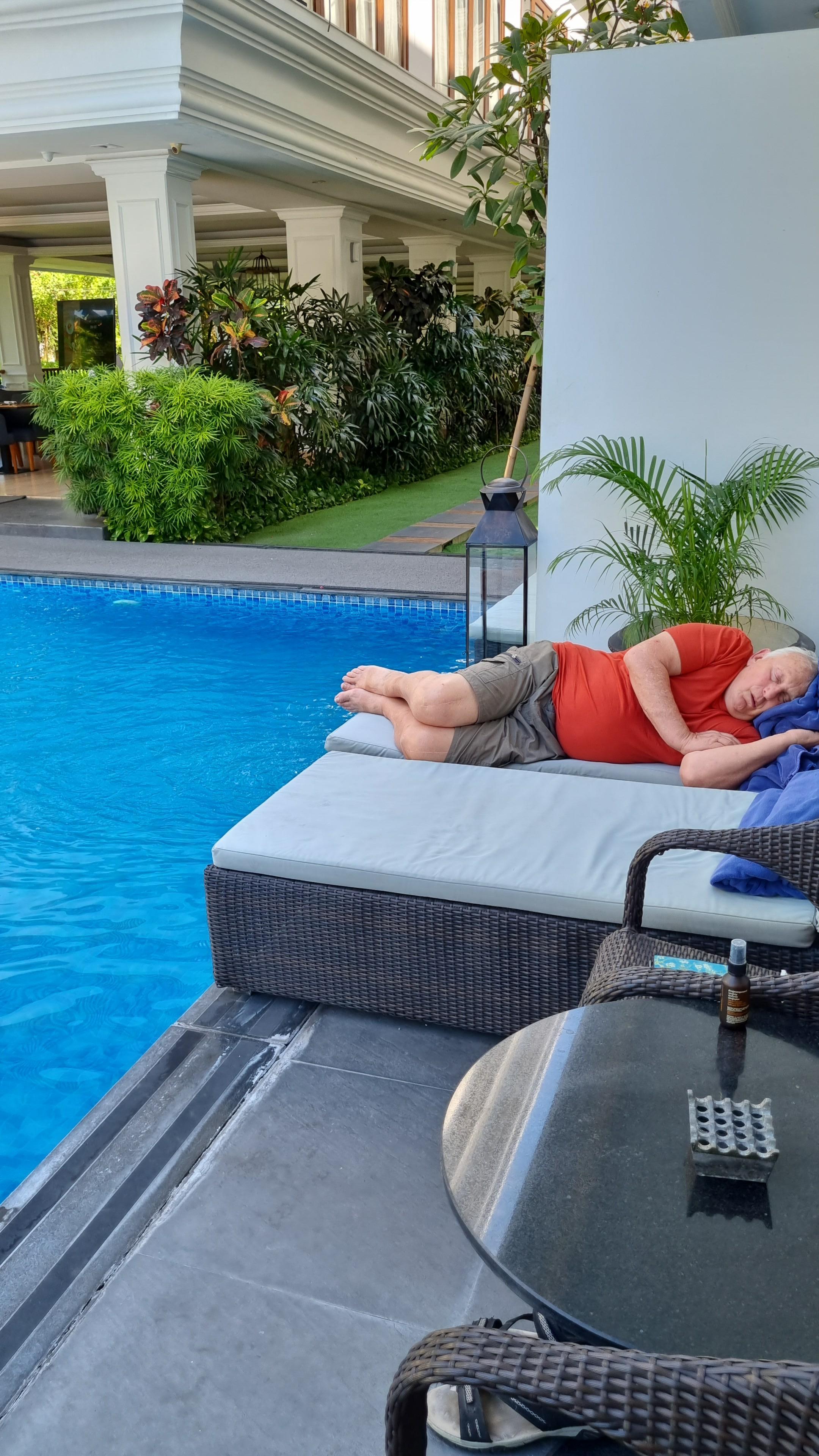 We had a executive swim up room. It was difficult to come out of the pool by our room, no steps.
