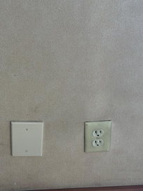 Filthy walls.