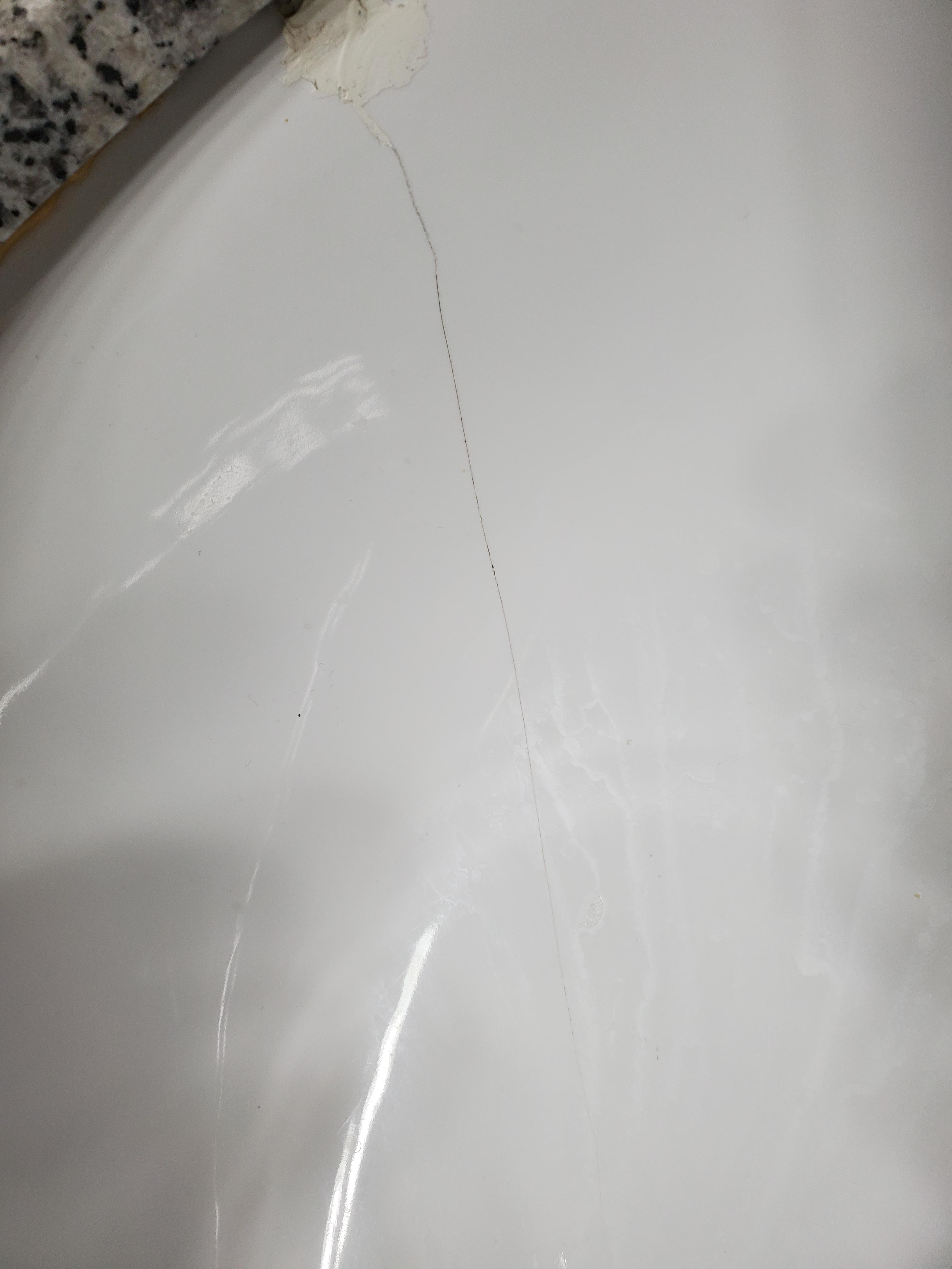 Crack in the sink