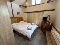 comfortable bed. Lots of space to store clothes.