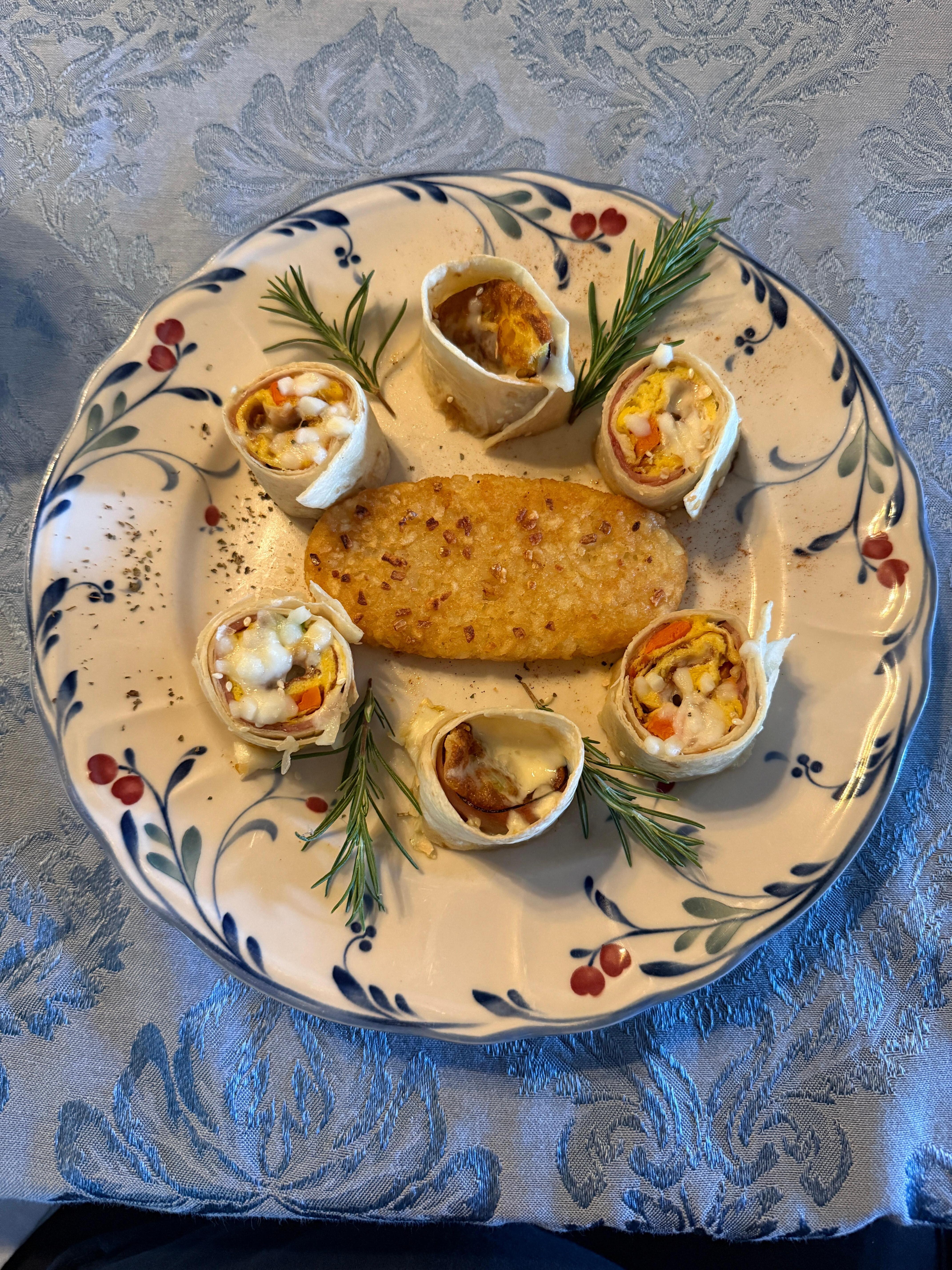 Delicious breakfast (they even made a vegetarian version for my son)
