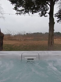 View from hot tub