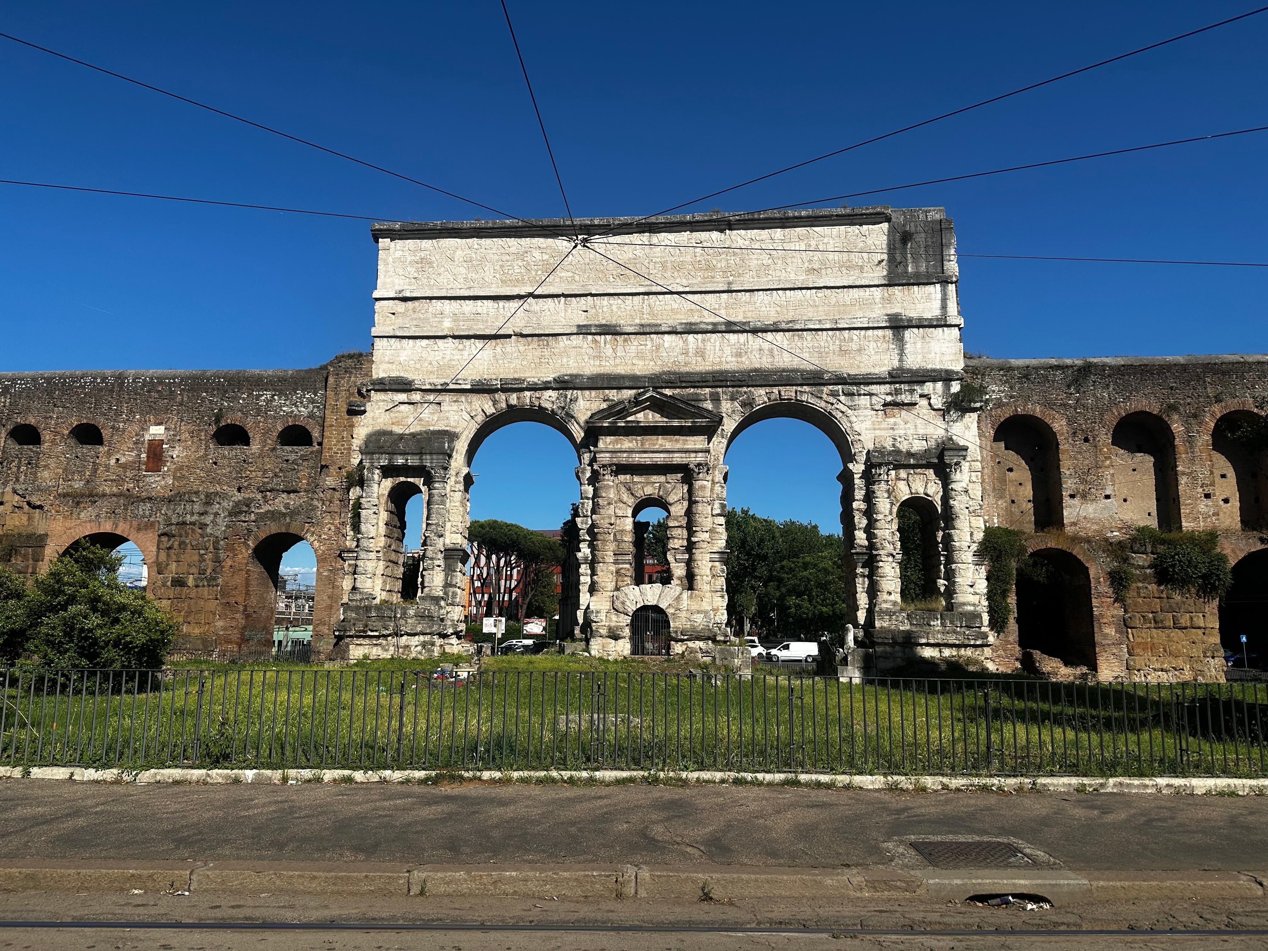 The porta maggiore which you can see from the doorstep 