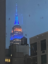Empire State Building view from our window