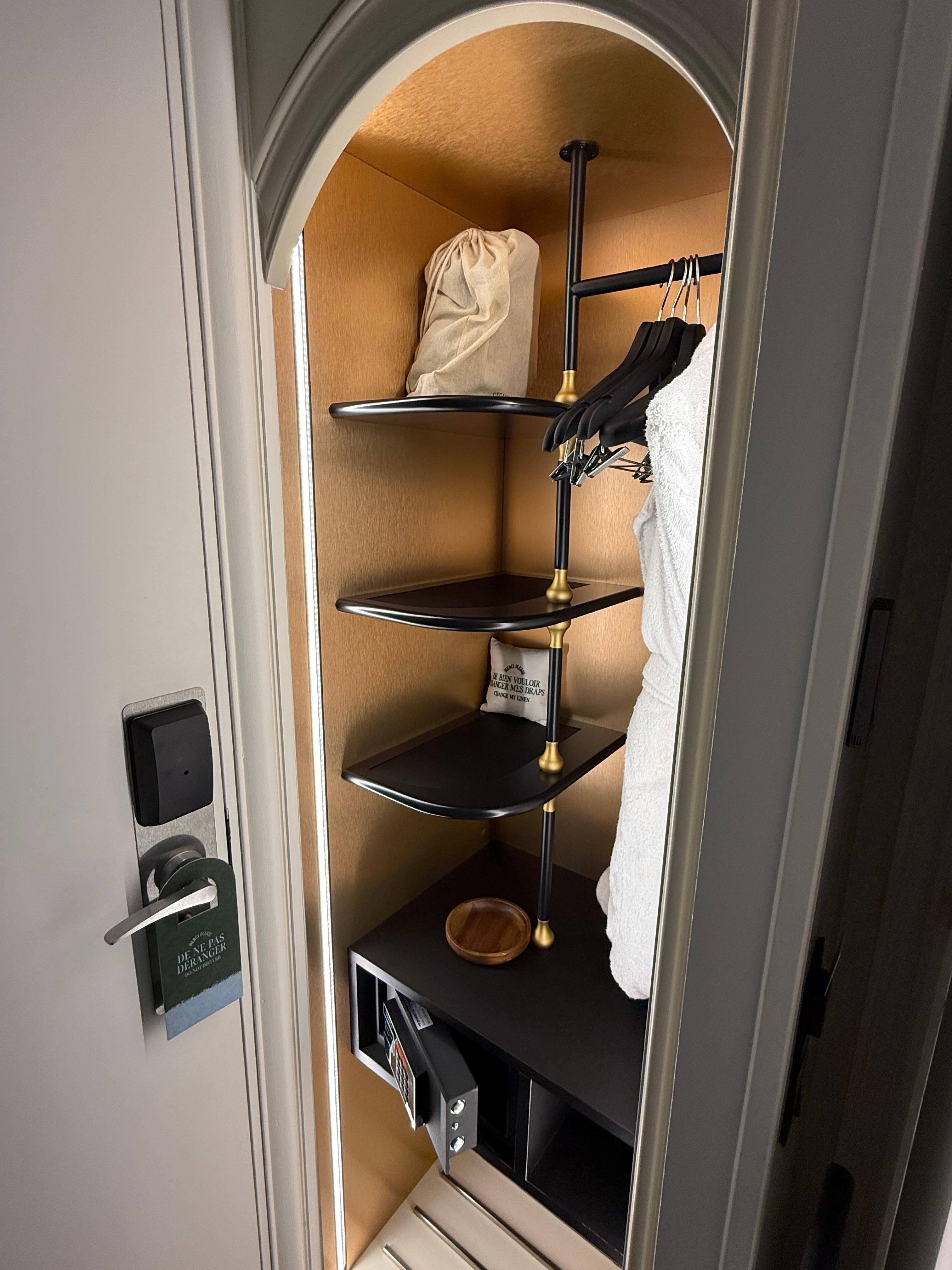 Places to set your phones, books, keys or whatever.