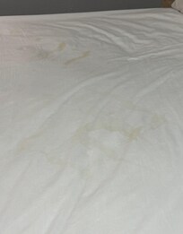 Overall of urine stains. Nasty.