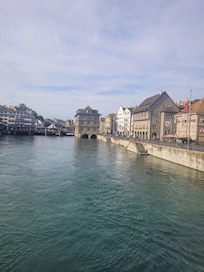 Lake Zurich just a block away