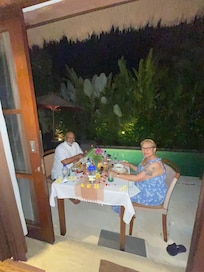 Candlelit dinner for the birthdays