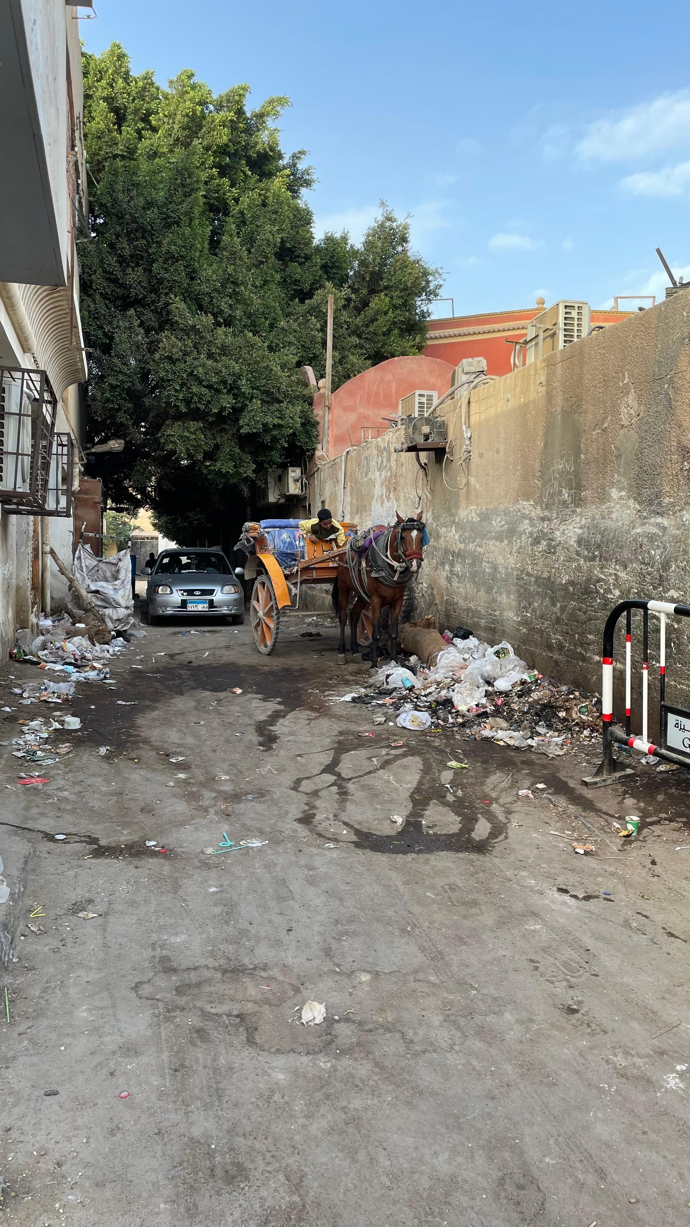 Straatje naast hotel