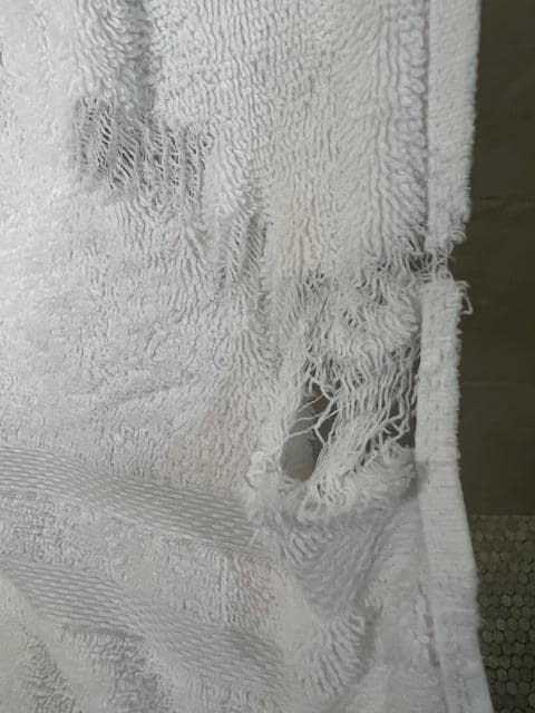Old torn towels