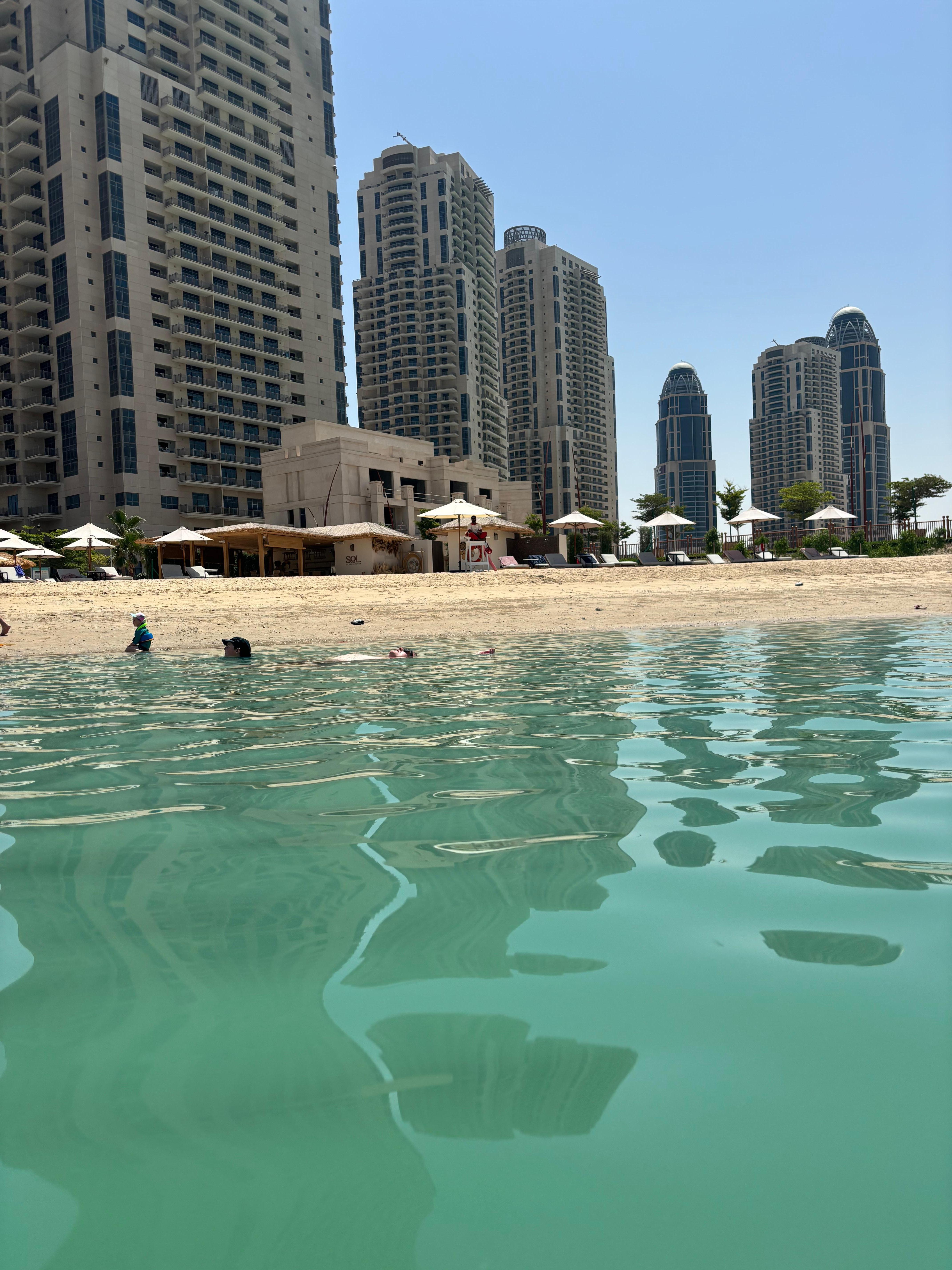 Private beach