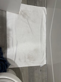 Towel looked already used when I opened it up