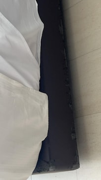 Base of bed ripped