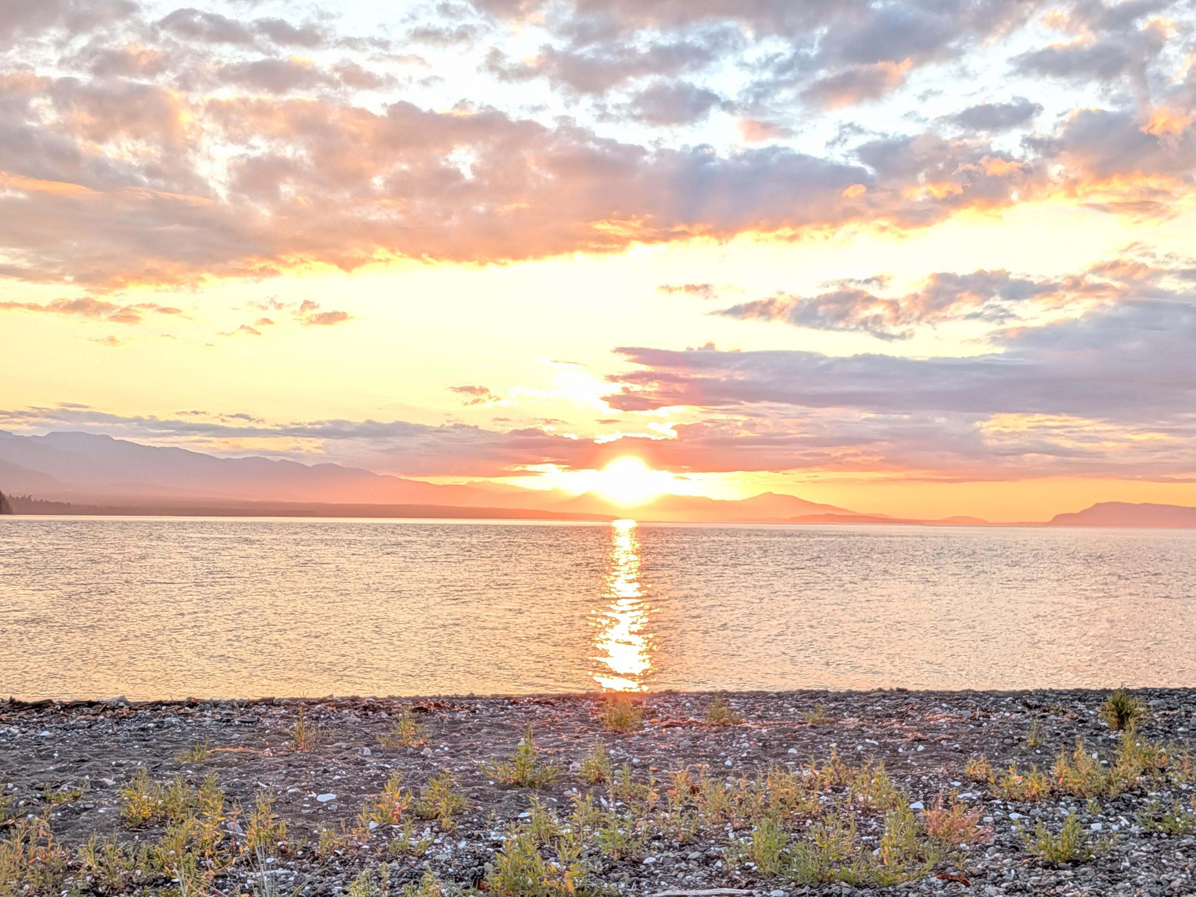 Sunset at Qualicum.