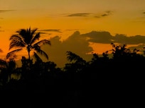 Sunset from the lanai…..