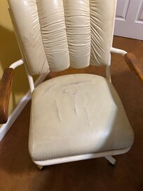 Splits and either dirty or stained