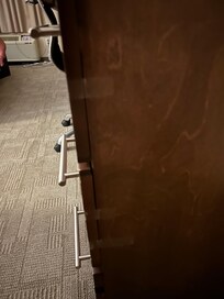 Maintenve guy had to tape them shut