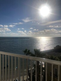 View from our room, partial ocean view but was perfect