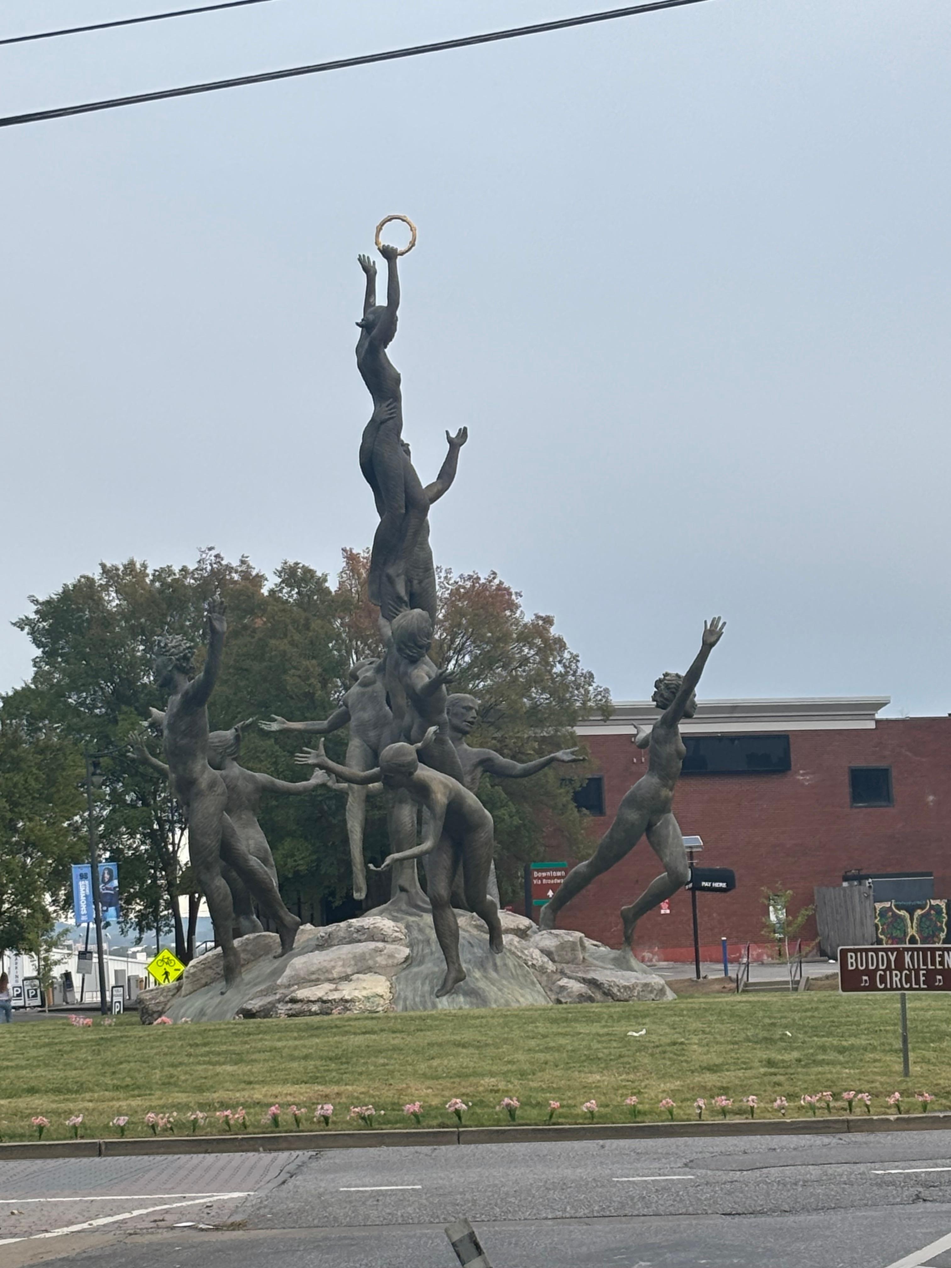 Near by along the walk to Broadway