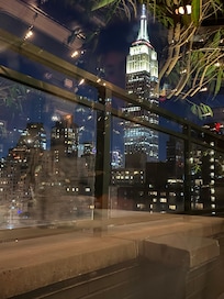 View from our table at Vintage Green rooftop restaurant.