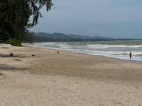 Stranden ved hotellet