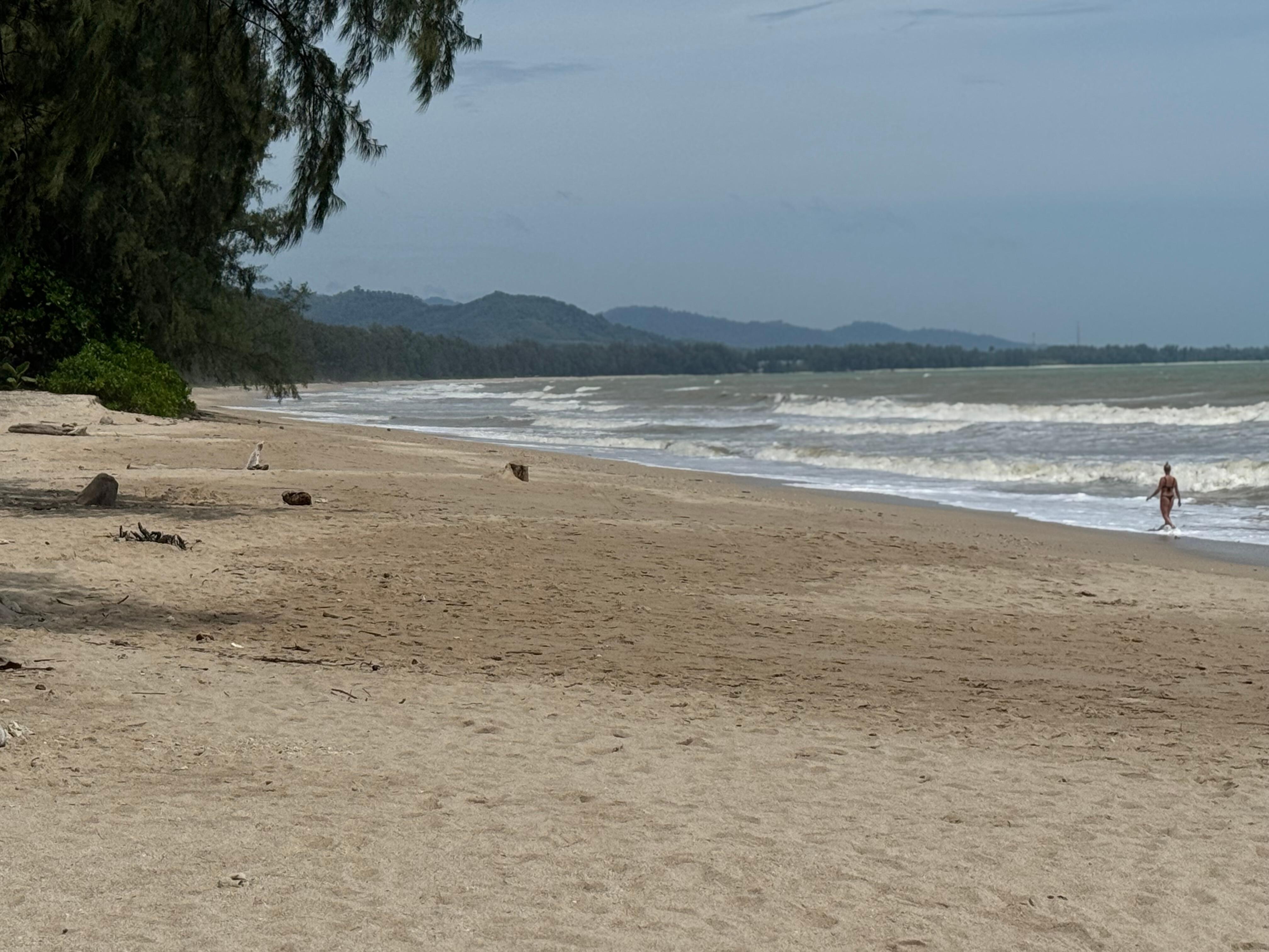 Stranden ved hotellet