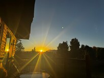 Sunset from the back patio