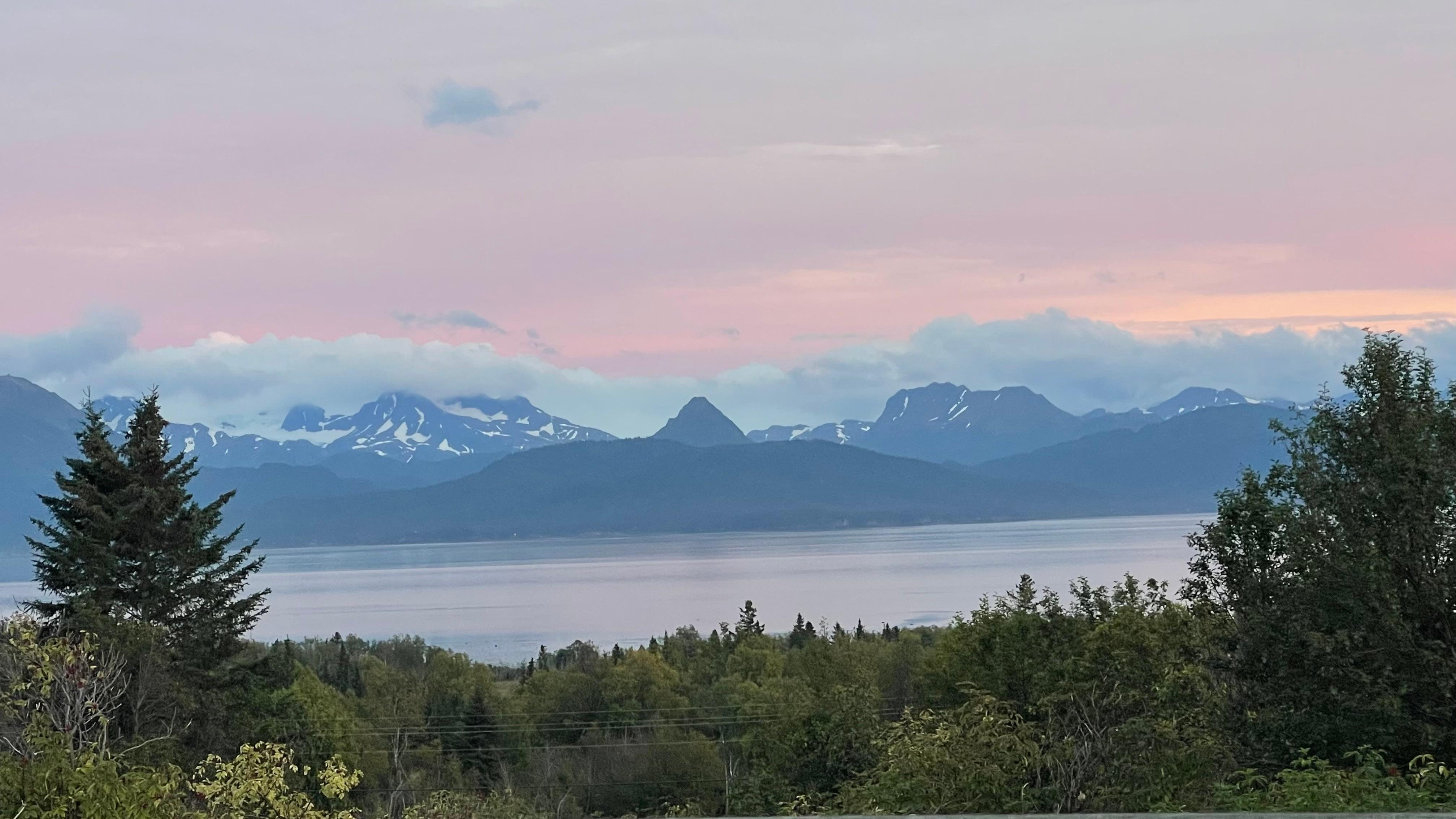 Glacier and Chocolate Drop view from the deck