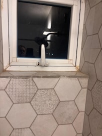 Shower window dirty