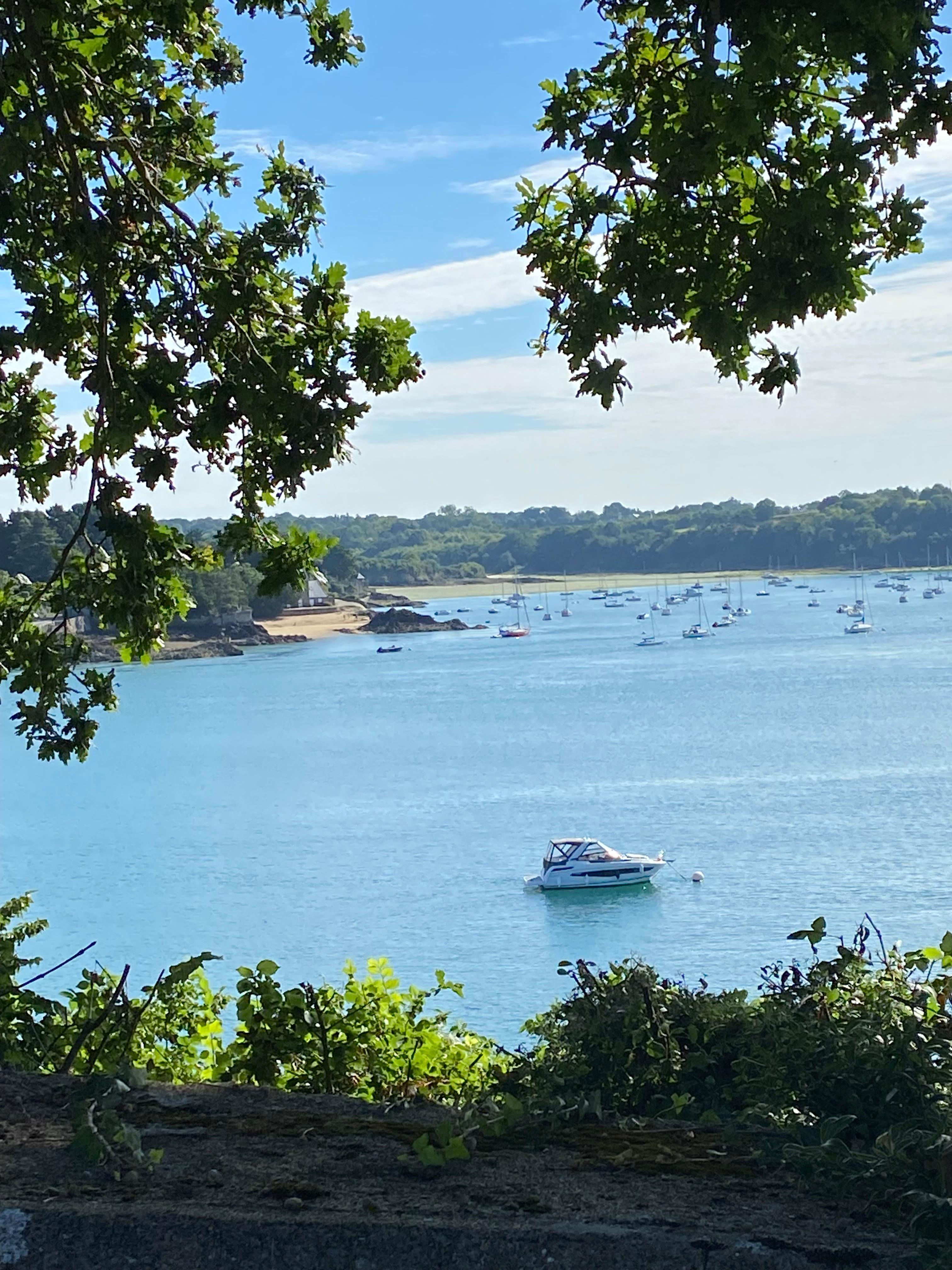Vue du jardin sur la Rance