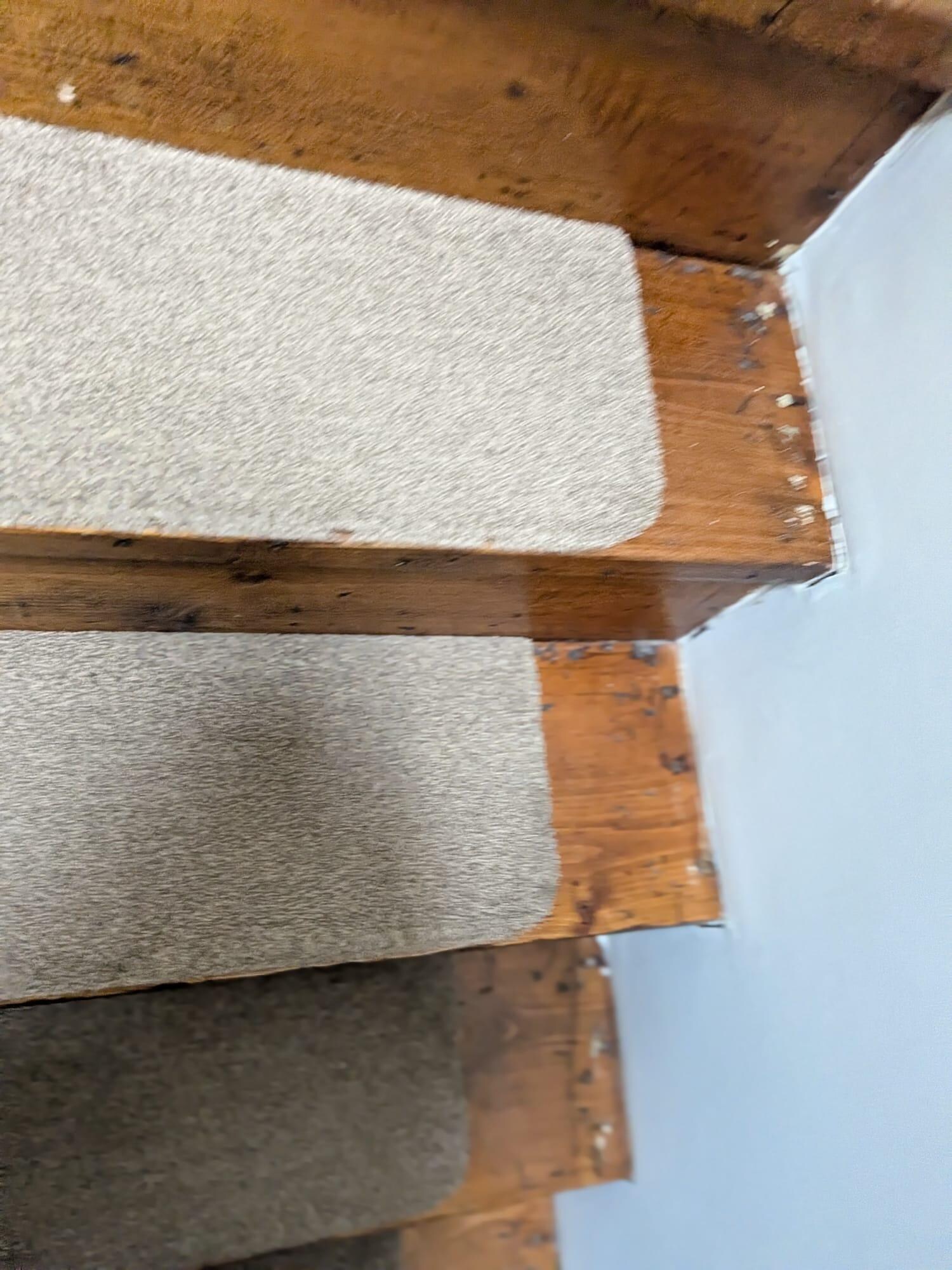 Stairs inside the house dirty
