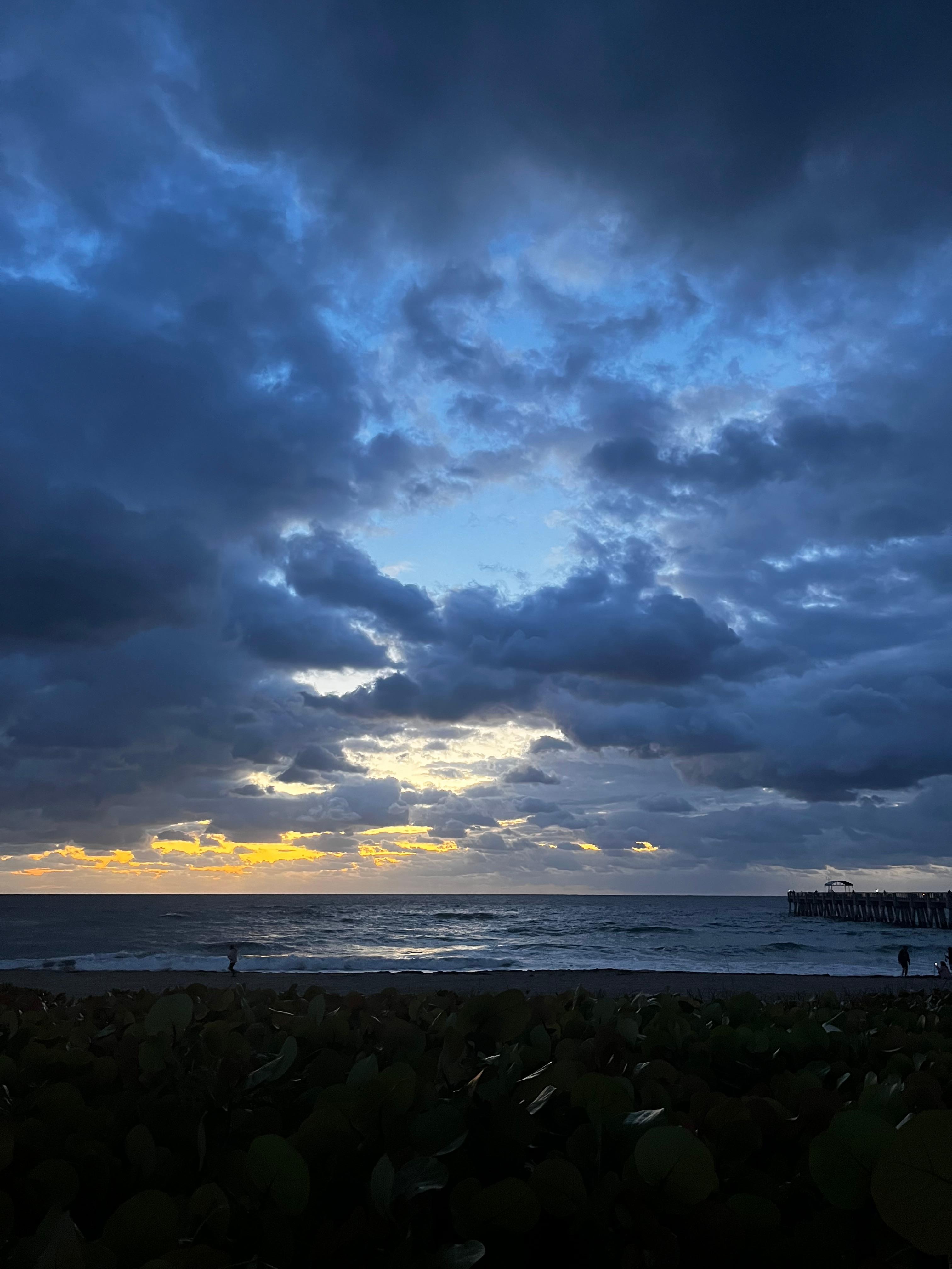 Sunrise at the pier. 