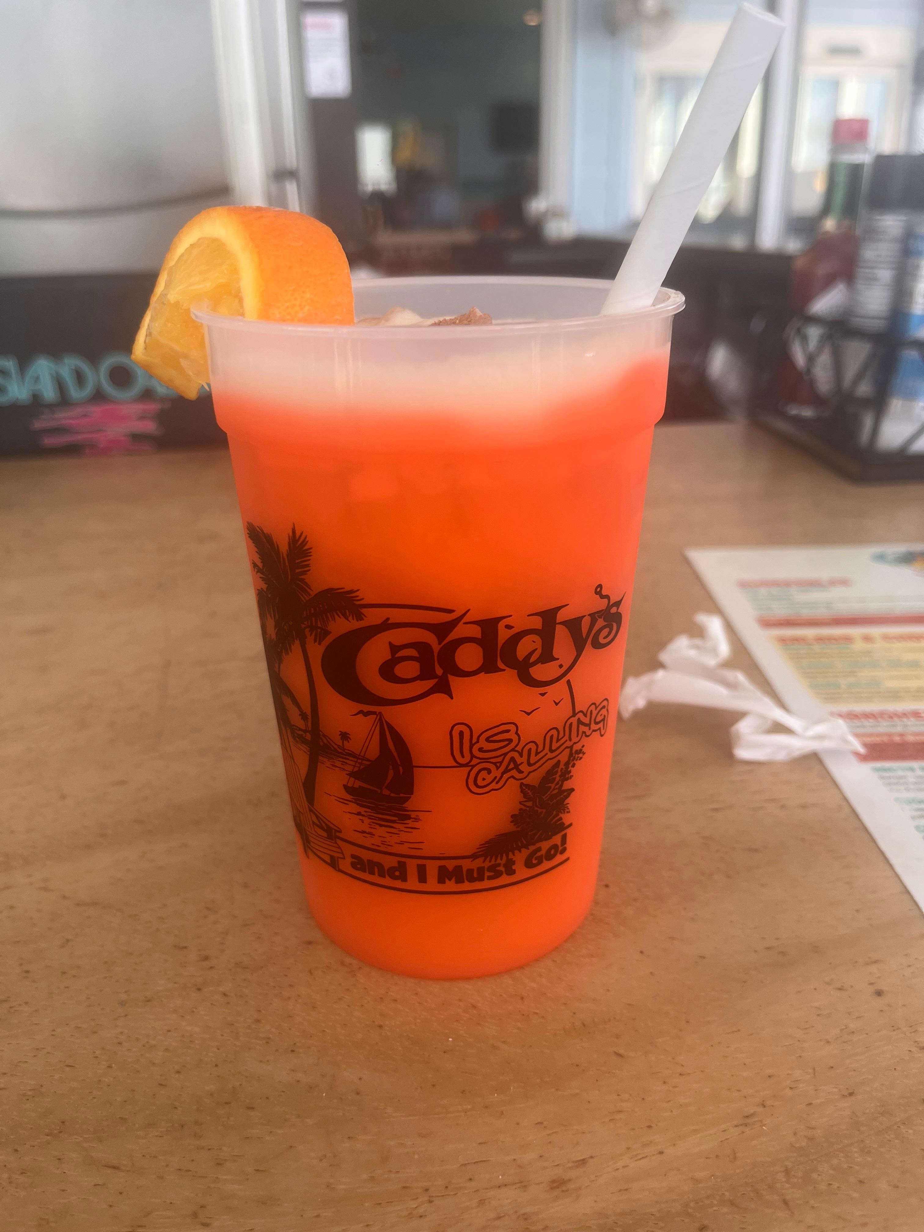 Caddy’s just a short walk up the beach