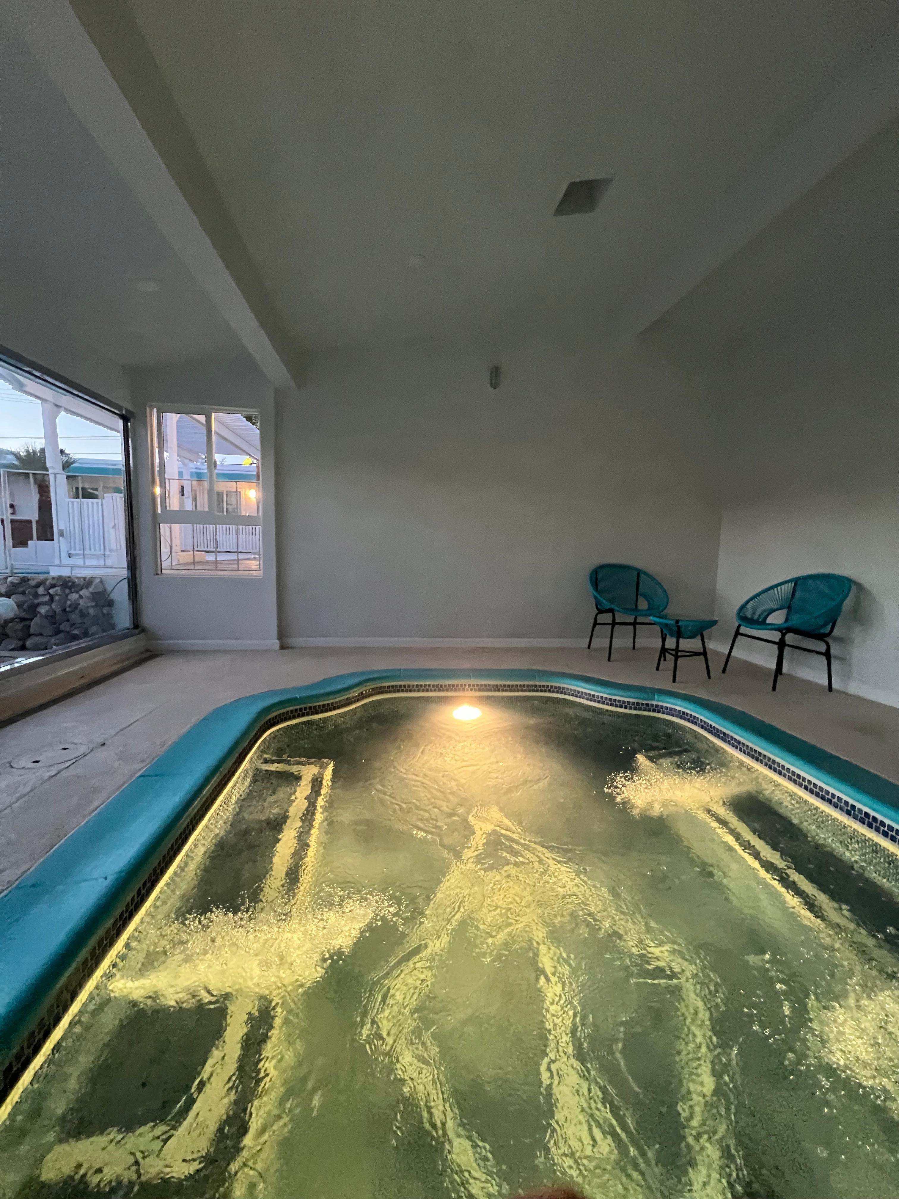 Mineral pool was a great way to recover after a long day