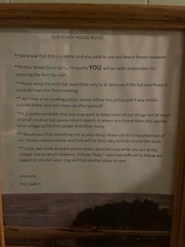 Rules sign