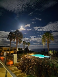 Apartment view at night