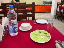 The waiter forgot what I wanted to drink until the end... not well trained. Many waiters but not well trained