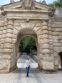 Bottom of walk into town