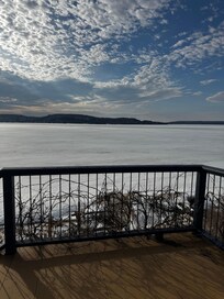 The balcony from the side of the guest house