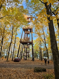 Potawatomi State Park reconstructed tower.