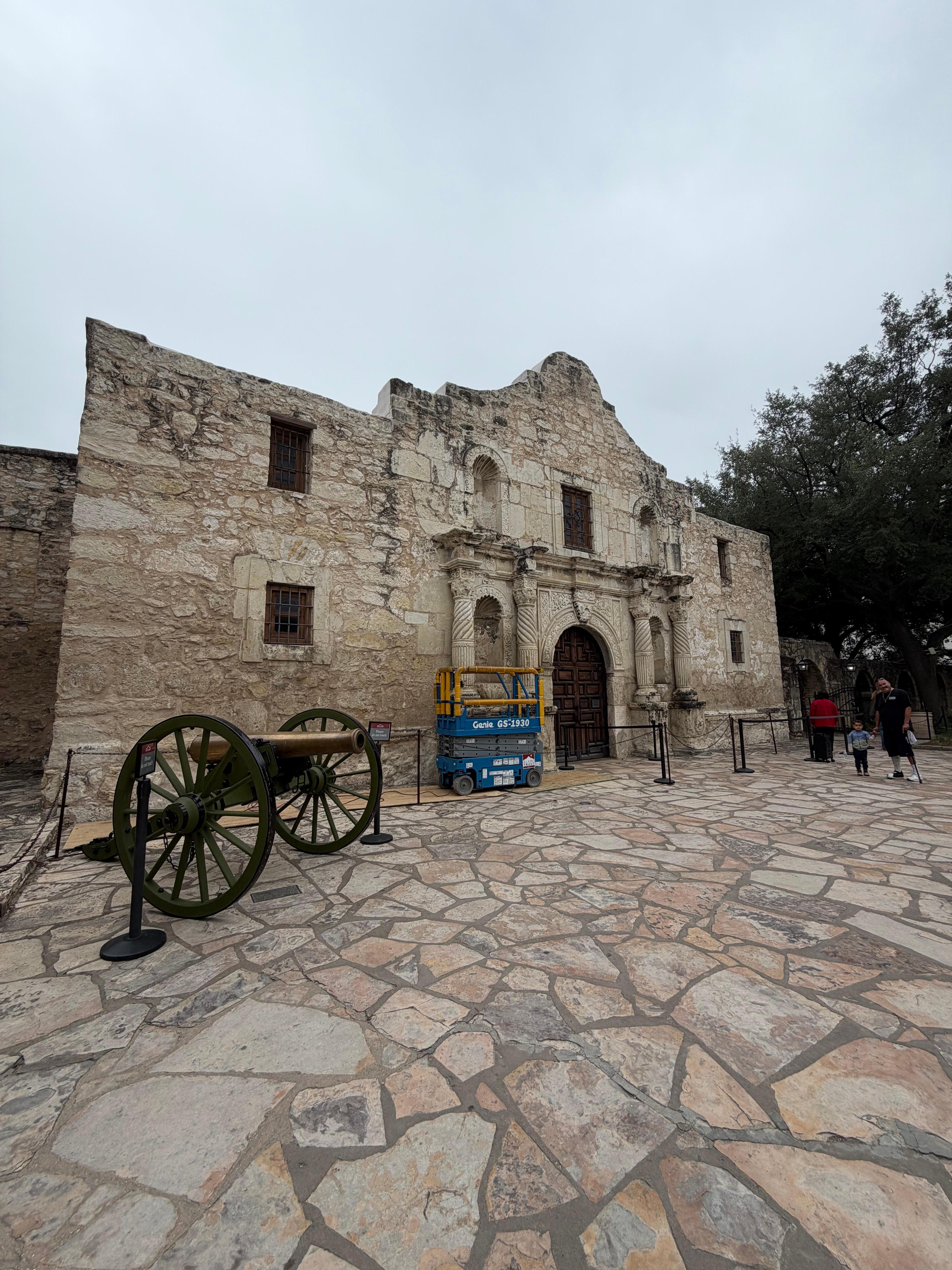 The Alamo a few blocks away