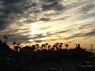 Sunrise in Galveston (view from my room @ the Hilton)