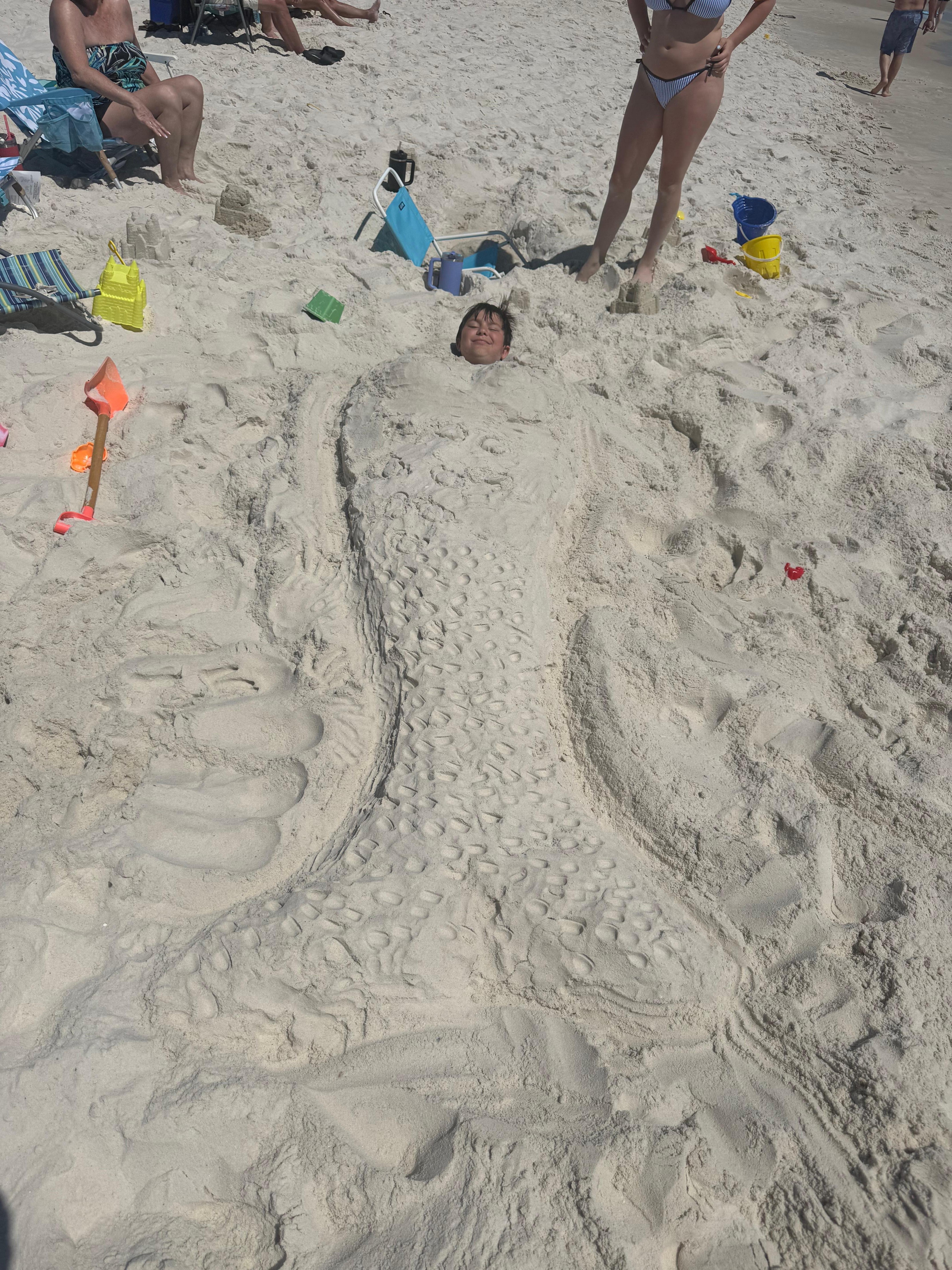 Cutest kid as a mermaid 