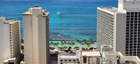 View from our 2bdroom suite ocean view room. You wont be disappointed. 37th floor.