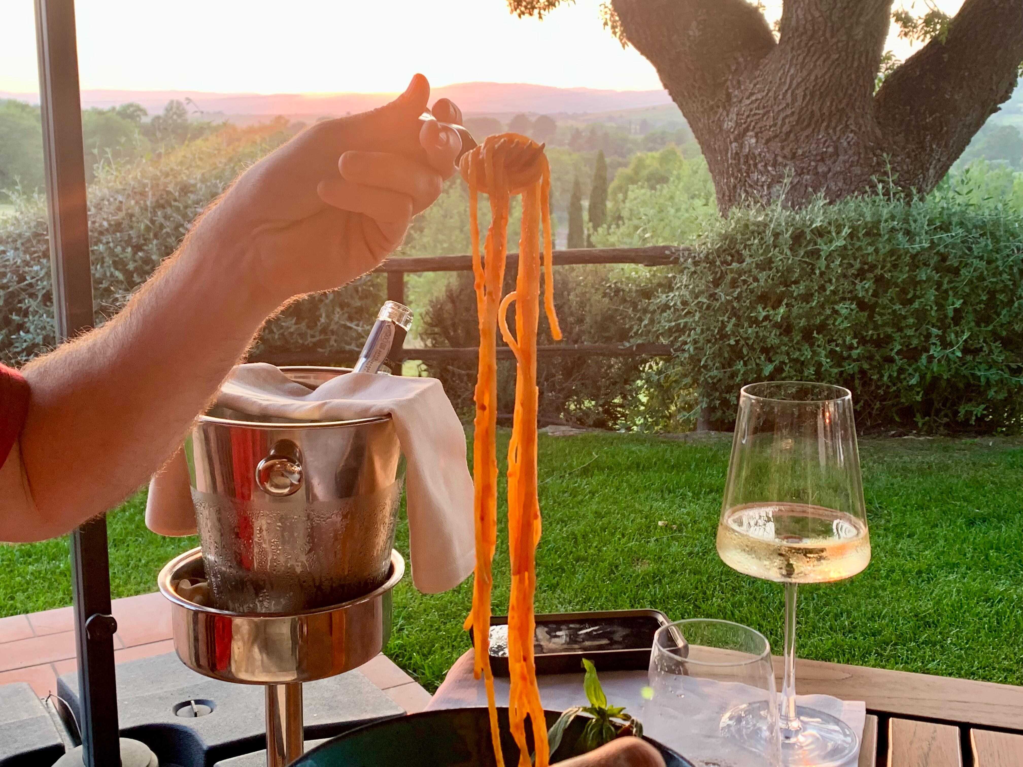 Sunset dinner at La Stellata