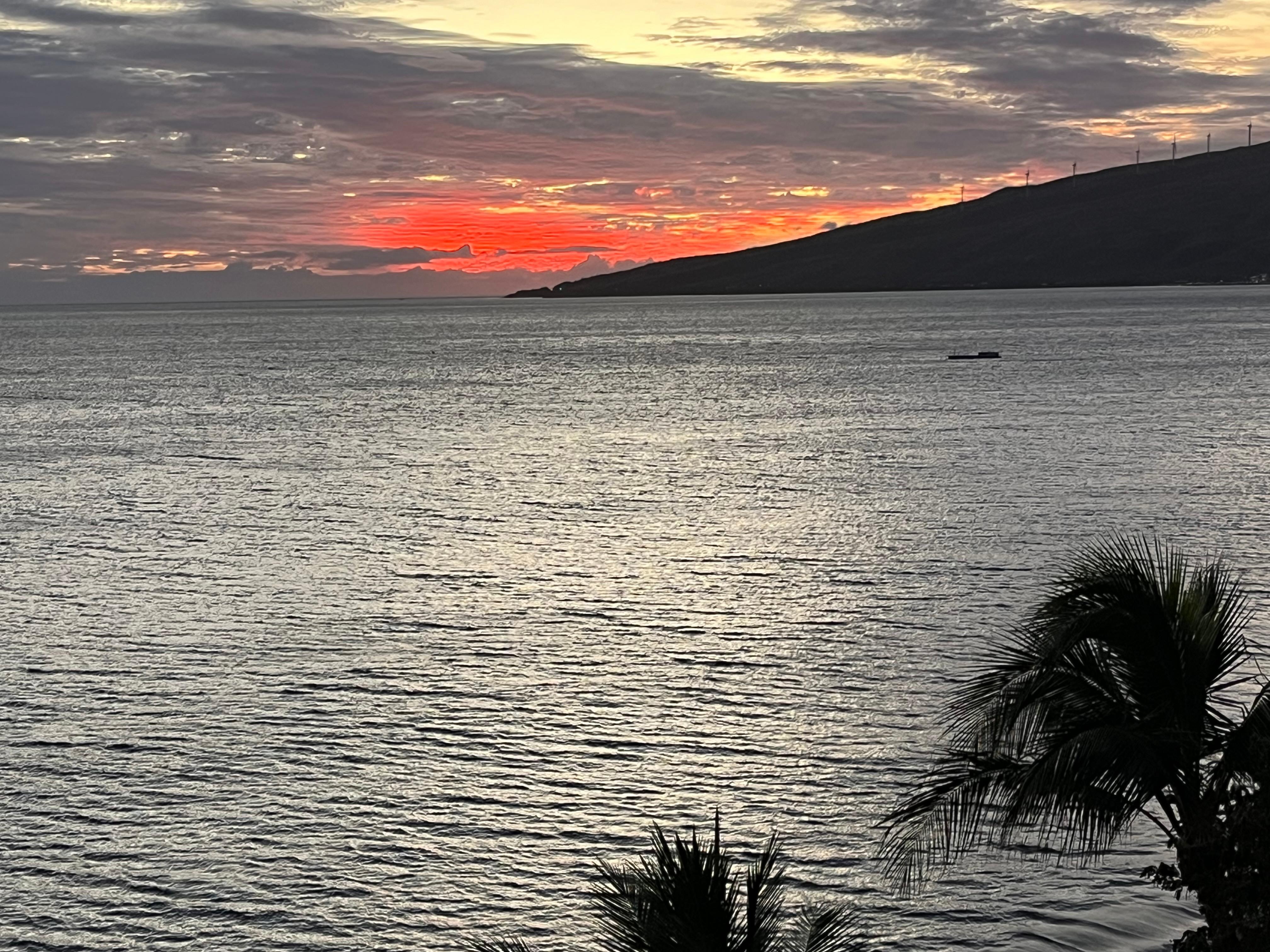 Sunset from our lanai